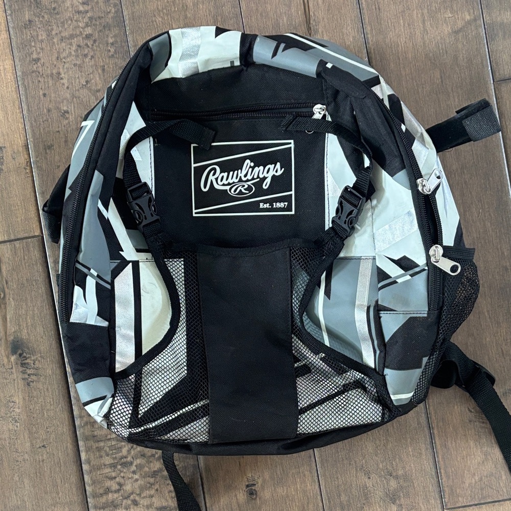 Rawlings Black and White Men's Backpack